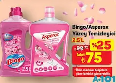 BİNGO/ASPEROX YÜZEY TEMİZLEYİCİ 2,5 L